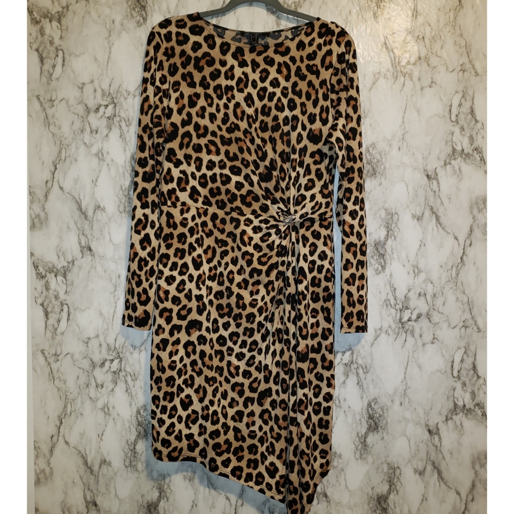 Plus Cheetah Dress